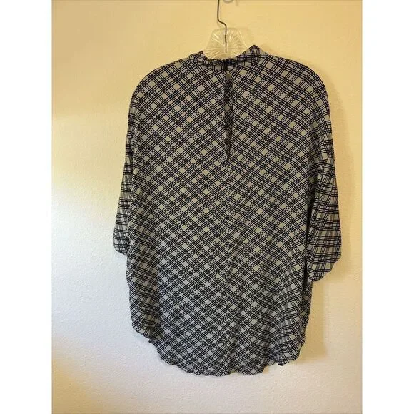 Zara Black And Tan Women’s Blouse Size Small NWT - Picture 5 of 6